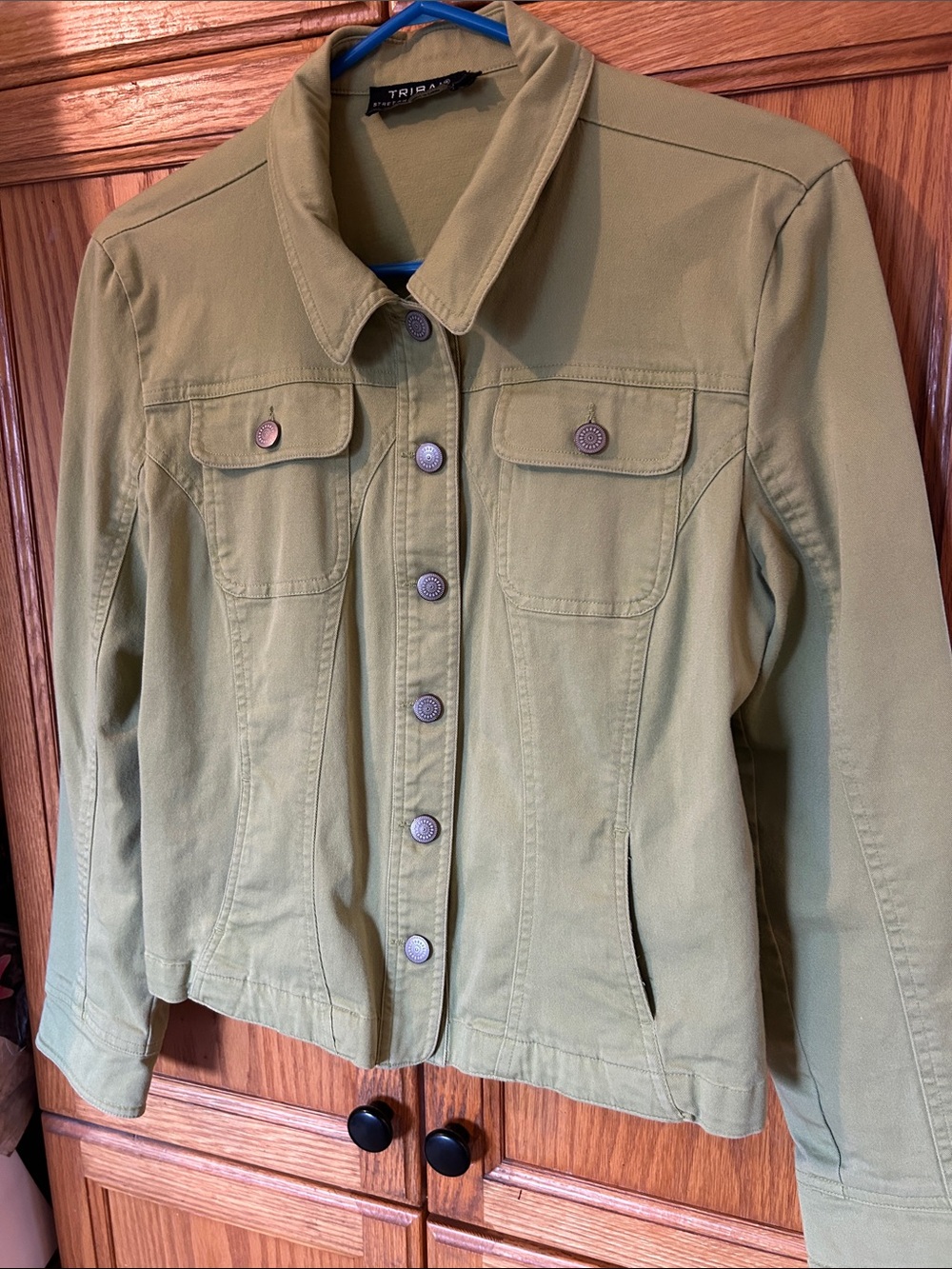 Tribal Olive-Style Green Jacket